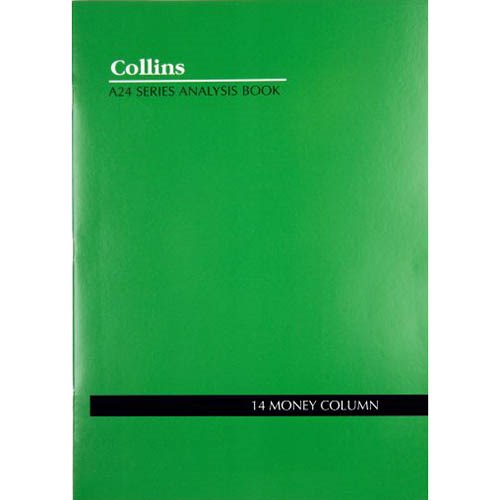 Collins Account A24 Series A4 14 Money Column Green